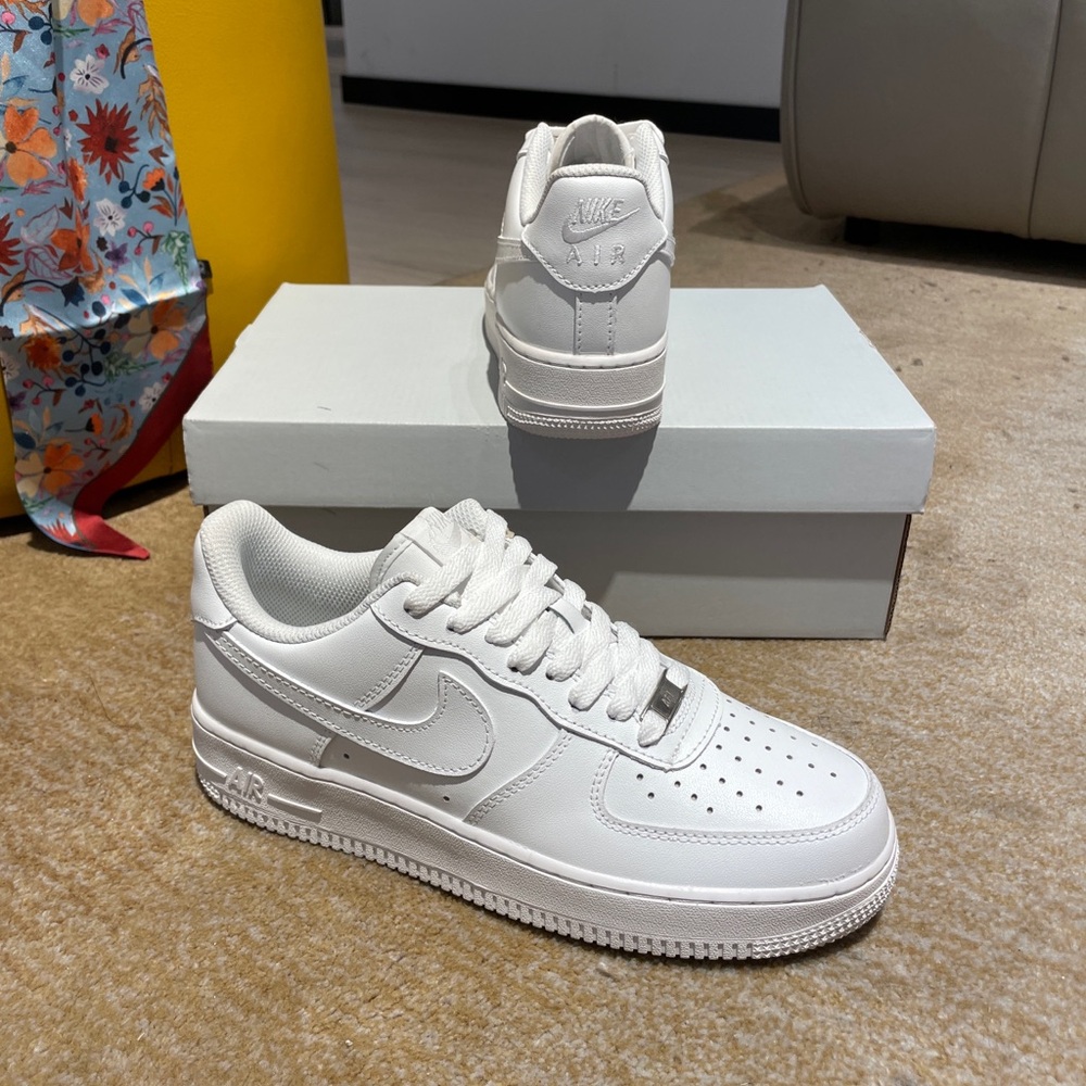 Nike Air Force 1 White Sneakers - Picture 4 of 4